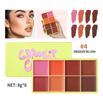 Eyebrow Cream Blush Curve Case Cream Cosmetics Highlighter Palette Matte Shimmer Finishes Shadow Tones Long-Lasting Cosmetics