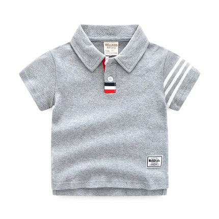 Summer casual new short-sleeved children's T-shirt Korean version sports short-sleeved T-shirt for boys polo shirt short-sleeved