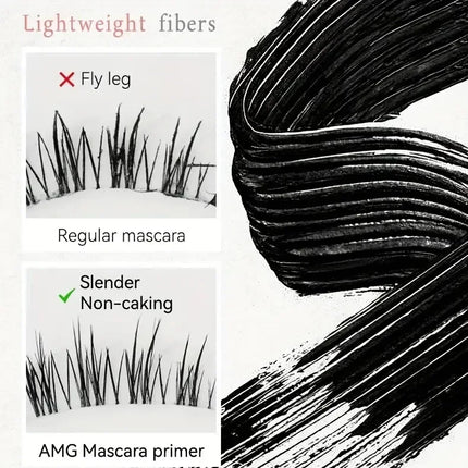 Steel Tube Mascara-Special Spiral Brush,Waterproof LongLasting Silk Fiber Mascara,keep Each Eyelash Curled for aLong Time Makeup