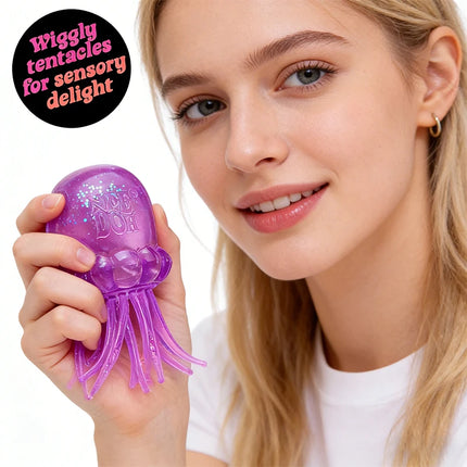New Jellyfish Squeeze Fidget Toy Product Needoh Jellyfish Stress Relief Relax Squishy Anti-Anxiety Squeeze Object For Focus