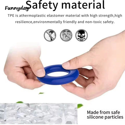 Silicone Durable Penis Ring Ejaculation Delay Chastity Rubber Cock Rings Penis Enlargement Semen Lock Ring Sex Toys For Men