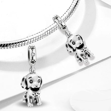 925 Sterling Silver Animal Series Little Lion Butterfly Spot Dog Charms Beads Fit Original Pan Bracelet High Quality DIY Jewelry