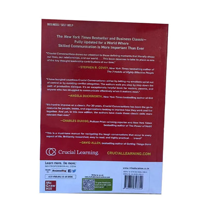 Crucial Conversations Tools For Talking When Stakes are High Third Edition Communication Challenges Book Paperback