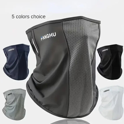 Summer Balaclava Ice Silk Breathable Anti-UV Cycling Face Scarf Neck Cover Sunscreen Cooling Outdoor Hiking Driving Running Mask