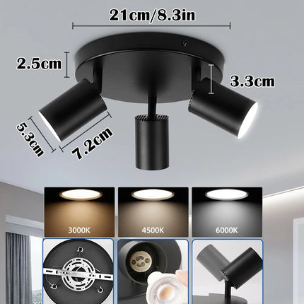 110v 220v LED Ceiling Light GU10 LED Track Spot Light for Chandelier Bedroom Corridor Ceiling Lamp  Replacement Bulb lighting