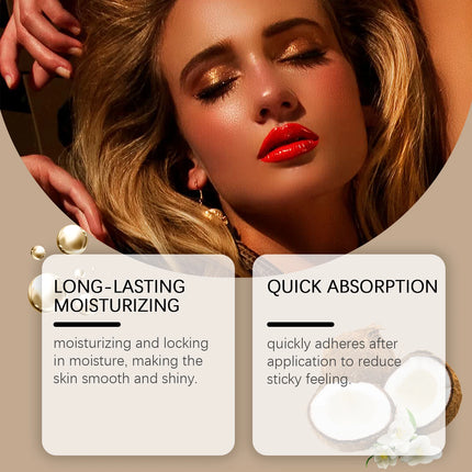 Coconut Oil Dark Tanning Lotion Moisturizing Accelerator for Deep Bronze Glow Tanning Cream for Tanning Bed & Outdoor Use