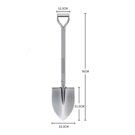 Manganese Steel Digging Pointed Shovel Household Vegetable Cropping Shovel Thickened Long Handle Shovel Garden Planting Tools