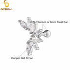 Silver 2 / 5mm Titanium Pole