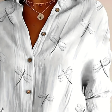 Women Plus Size Woven Spring And Summer  Fashion Shirt