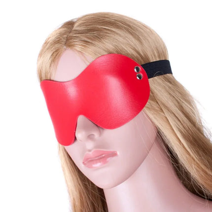 Exotic Accessories of Leather Bondage Fetish Eye Mask Sex Toys for Women Couples Bdsm Cosplay Blindfold Erotic Flirting Costumes