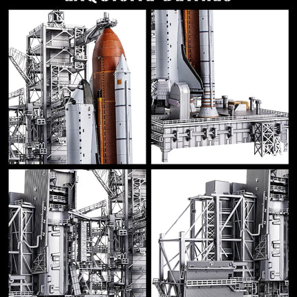 Piececool 3D Metal Puzzles LC-39 Launch Pad 3D Metal Model Kits for Adult DIY Craft Jigsaw Building Blocks Best Gifts