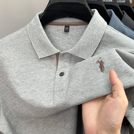 Luxury brand, 100% cotton, short sleeve polo shirt, new summer trend, Paul pony embroidery, T-shirt, business, golf, casual men's wear