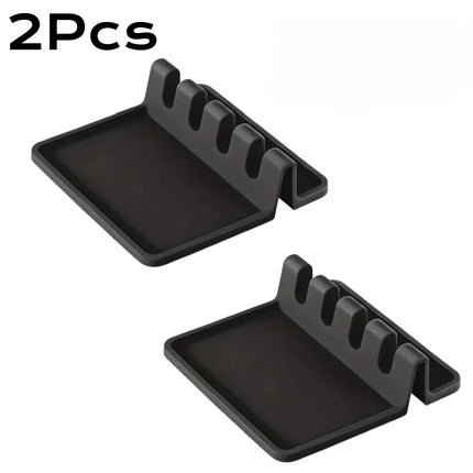 1/2pc Silicone Kitchenware Rack Heat-Resistant Spoon Spatula Shelf Kitchen Multifunctional Shelf Organizer Non-Slip Storage Pad