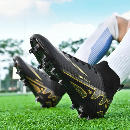 Original Men Football Field Boots Professional Society Indoor Boys Soccer Shoes Match Training Resistant Kids Football Shoes