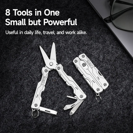 NexTool Micro Multitools S0 Mini Sailor Scissors 8 In 1 Mini Pocket Multitool EDC Folding Hand Tools Camping Survival Multitool