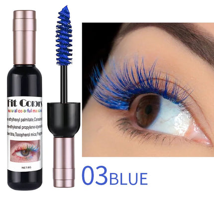 1PC Colorful Eyelash Mascara EyeLashes Extension Curling Lengthen White Purple Cosplay Makeup Glitter Point Diamond Mascara