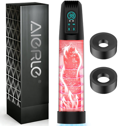 AIERLE IPX7 Electric Penis Pump for Vacuum Pump Enlargement Extend Pump Waterproof 6 Suction Extender Enhancer Sex Toys for Men