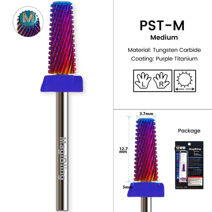 Tapered Barrel Nail Drill Bits Carbide Nails Grinding Head Milling Cutter 4XC Hard Soft Gel Removal Polishing DIY Tools