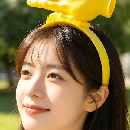 Funny Giant Hand Sun Visor Hat Novelty Foam Big Brim Headband Meme Shield Uv Protection Gag Gift For Adult Beach Festival Party
