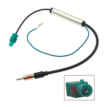 FM Audio- Cable Dual Fakra-Din Aerial Antenna Adapter forVW Car Accessories Vehicle Radio Stereo Antenna with Amplifier