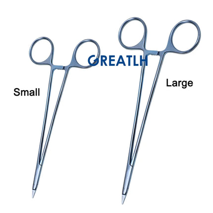 GREATLH Micro Needle Holder Forceps Titanium Alloy Needle Holder Forceps Ophthalmic Micro Surgical Instrument Autoclavable