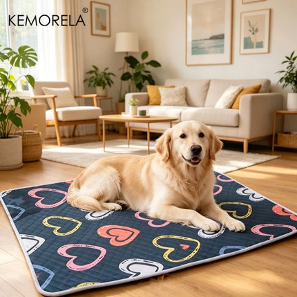 Kemorela Dog Cooling Mat Dog Training Pads  Washable Reusable Odor Resistant Durable Easyto Clean Suitable For All Seasons