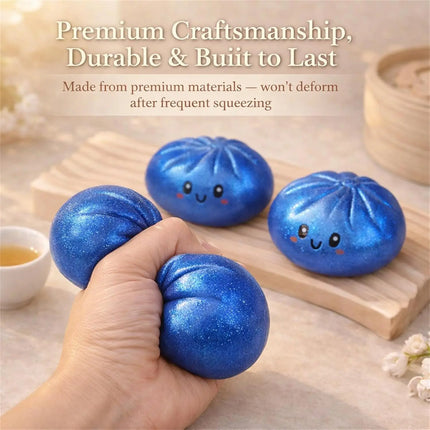 2027Glitter Dumpling Glitter Dumpling Squishy with Box Dumplings Sensory Squeeze Toy for Stress Relief