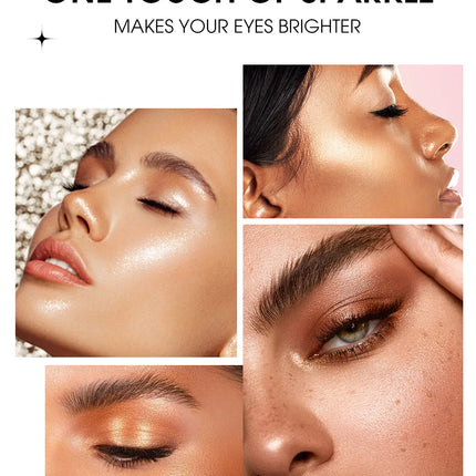 16 Vibrant Metallic Eyeshadow Sticks Waterproof Long Lasting Satin Finish Professional Makeup Pencil Set 8 Colors