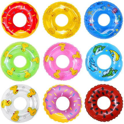 5-30Pcs Mini Swimming Buoy Ring Toys Mix Styles Summer Bathing Float Lifebelt Dollhouse Accessories for Doll Kids Gift Furniture