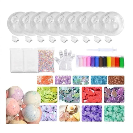 1 Set Creative Tear Resistant DIY Craft Supplies TPR Clear Refillable Ball Shell Stretchy Refillable Empty Ball Skin DIY Craft