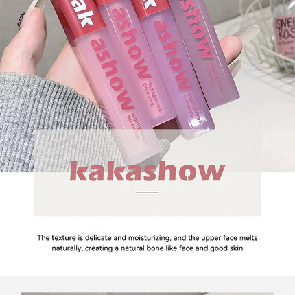 kakashow flawless beautification liquid, light and thin skin makeup, concealer highlights, natural makeup