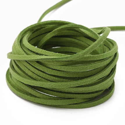 3mm Faux Suede Braided Cord Korean Velvet Leather For Handmade DIY Beading Bracelet Jewelry Making Thread String Rope 1m/4m/roll