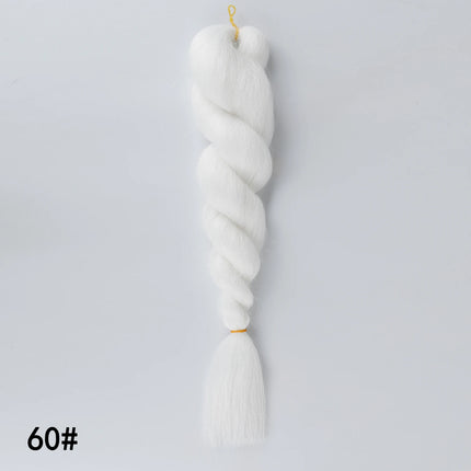 Colorful Ombre Jumbo Braiding Hair Low Temp Flame Retardant Synthetic Hair Bulk Tangle Free Crochet Twist Braids Hair Extensions