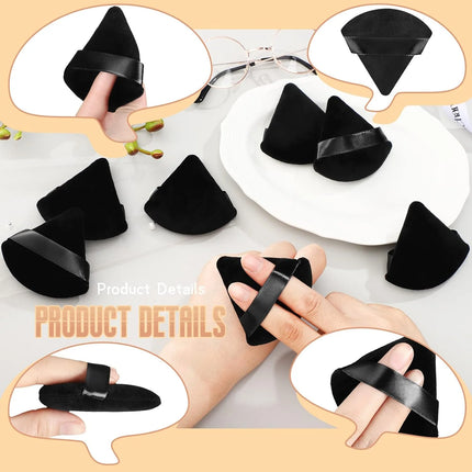Powder Puff Face Triangle Makeup Sponge for Loose Powder Setting Powder Velour Foundation Blender Sponge Beauty Makeup Tool