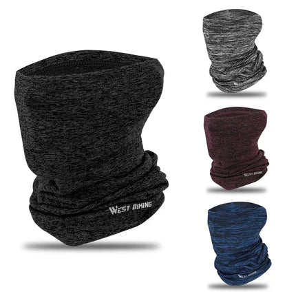 WEST BIKING Bicycle Face Mask Neck Gaiter With Headband Winter Outdoor Sports Neck Warm Scarf Half Face Mask Cycling Equipment