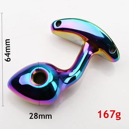 304 Stainless Steel Anal Sex Toys,Metal Curved Anus Butt Plugs,Weighty Analplug Buttplug Butplug,Wearable Prostate Massage