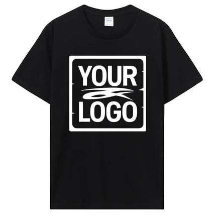 Customized Printed T-Shirt Tees DIY Your Own Design Like Photo Or Logo White T-Shirt Fashion Custom Men's Tops T-Shirt Clothing