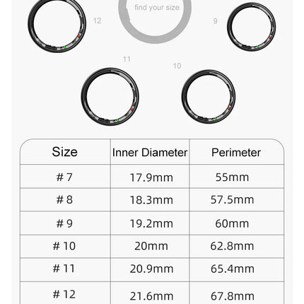 Smart Ring for Women Men Heart Rate Blood Oxygen Monitor Temperature Sleep Tracker Camera Control 5ATM Waterproof Multi Sports