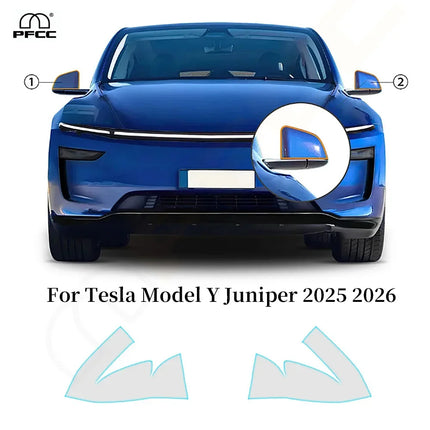 Headlight Rearview Film For Tesla Model Y Juniper 2025 2026 Pre-cut PPF Door Handles TPU Protection Film Clear Bra Anti-scratch