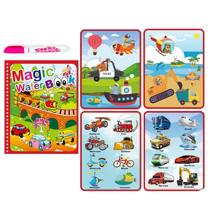 Children Magical Water Book Montessori Drawing Toys Reusable Coloring Books Magic Water Drawing Book Baby Early Education Toys