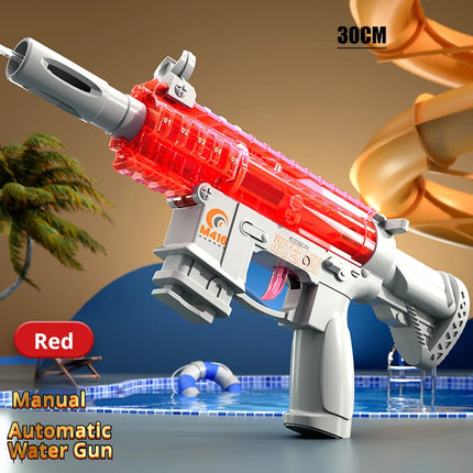 M416 Manual Continuous Firing Water Gun Large Capacity Folding Water Play Toy Outdoor Summer Water Play Artifact