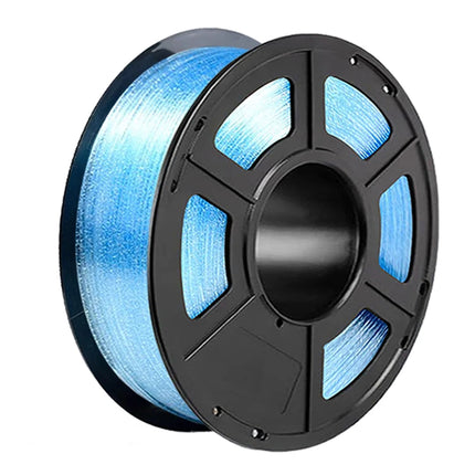 PLA 3D Printing Materia 1.75mm Transparent Crystal Sparkle Blue pla Crystal 3D Printer Material 250g 1Kg Vacuum Packaging