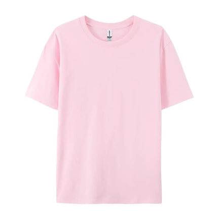 100% Cotton Solid T-shirts Summer Casual Women Sporty Short Sleeve Tees Fashion White Black Clothing Loose O-Neck Female Tops