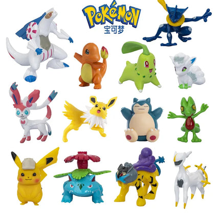 Pokemon Cartoons Anime Figure Pikachu Eevee Gengar Mewtwo Pocket Monster Figure Model Action Toy Birthday Gift Buy in bulk