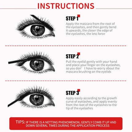 4D Silk Fiber Lash Mascara 2 In 1 Mascara Waterproof Lengthening Cosmetics Eye Mascara Ship Lashes Curling Thick Eye Makeup