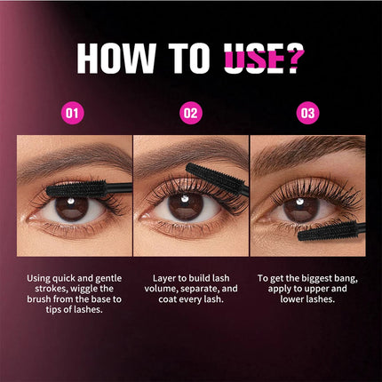 Black Waterproof Mascara For All Lengthening Make Up Products Eyelash Extension Eye Lashes Mascara 4D Effect Korean Cosmetics