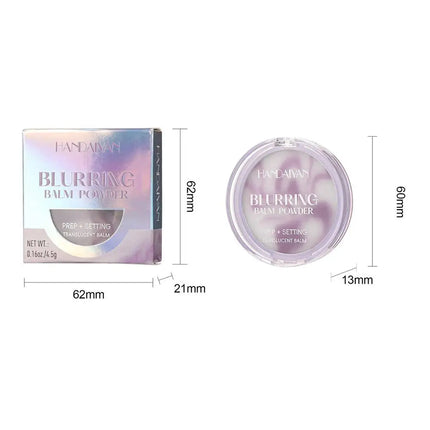 HANDAIYAN Light Mist Water Resistant Oil Control Brightening Complexion Matte Concealer Setting Powder with Powder Puff Makeup