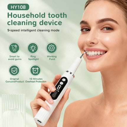 Electric Tooth Cleaner Ultrasonic Dental Scaler With 5 LED Light Plaque Calculus Tartar Remover Oral Care Teeth Cleaning Tools