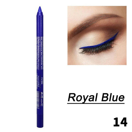 1Pc 14 Colors Eyeshadow Pen Multifunctional Highlighter Pearl Glitter Eyeliner Gel Eye Makeup Pen Monochrome Highlighter