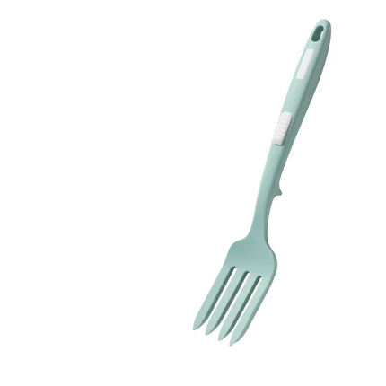 Innovative Pasta Fork with Push Release Slider Heat Resistant Noodle Salad Server Creative Kitchen Gadget Easy Food Release Bbq